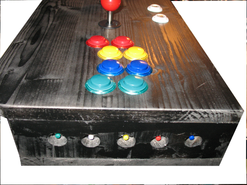Arcade controller side mini push button switches