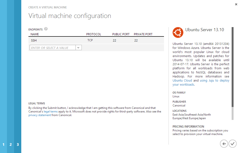 Step 5: optionally create end points 