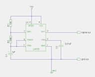 Basic 555-timer IC schema