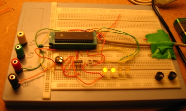 usb pic18f4550 breadboard