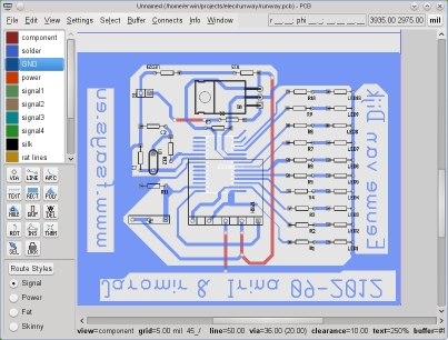 PCB image (gEDA)